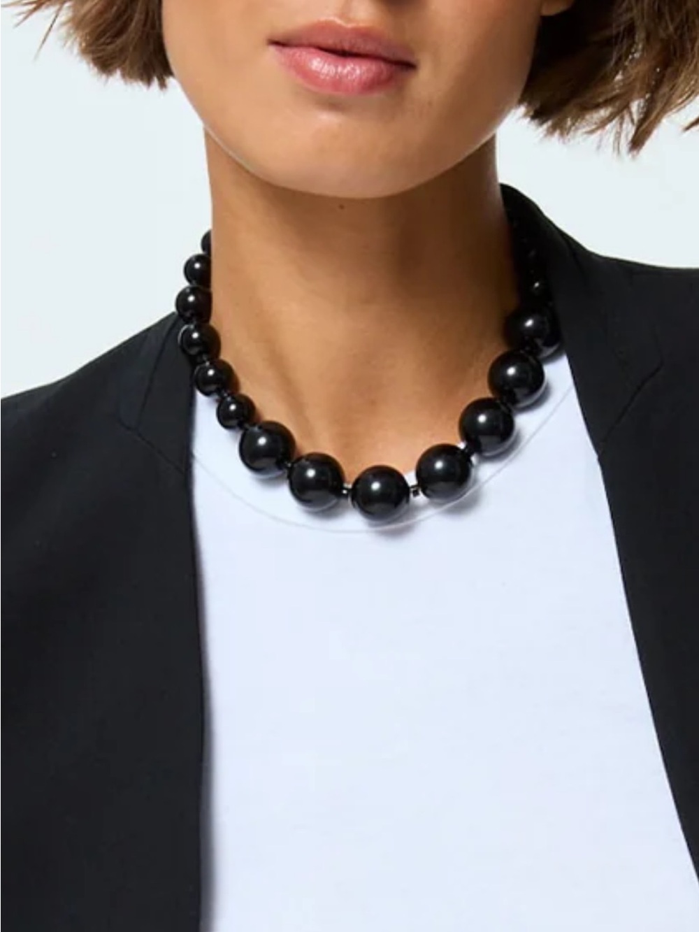New Roxanne Assoulin The Very Big Bead Stone Necklace Beaded Necklace oynx